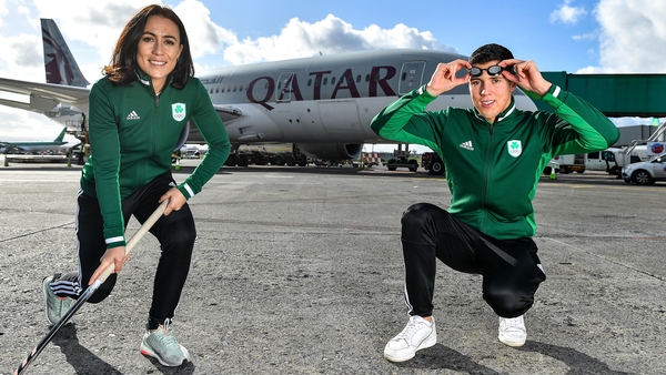 Hockey player Anna O'Flanagan and swimmer Darragh Greene