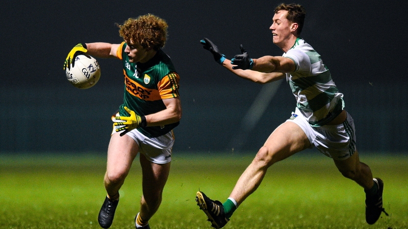 Paul Walsh of Kerry in action against James Cummins of Limerick