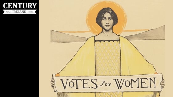 Century Ireland, Issue 173
Detail of a Votes for Women poster from the US c. 1913
Photo: Schlesinge…