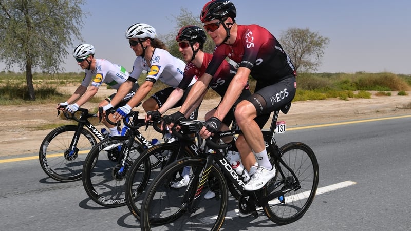 (From L) Sam Bennett, Shane Archbold, Edward Dunbar and Chris Froome