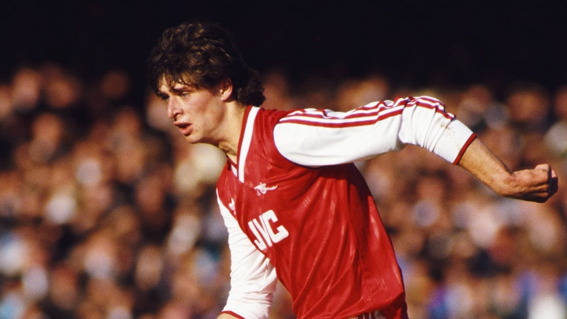 Niall Quinn at Arsenal in the mid-1980s