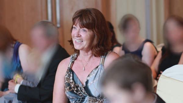Beaming Patricia enjoys her son's wedding in 2012