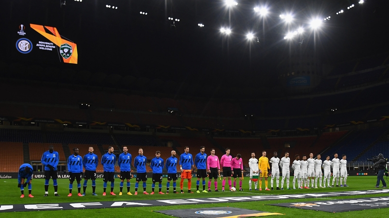 Inter faced Ludogorets in a closed San Siro in the Europa League on Thursday
