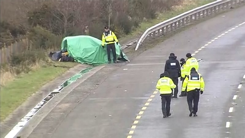 The crash happened on 29 February 2020 near Dundalk