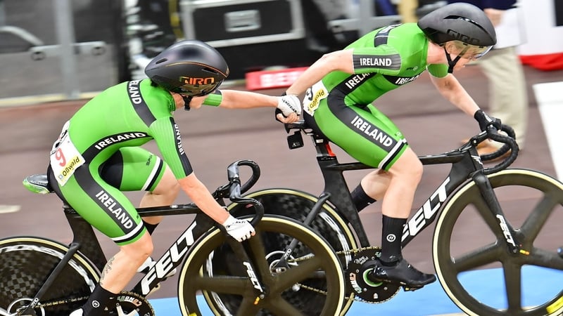 Lydia Boylan and Lydia Gurley celebrate in Berlin