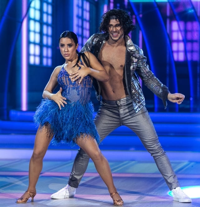 Lottie Ryan and her pro partner Pasquale La Rocca danced a samba was to Tip Toe by Jason DeRulo feat. French Montana.