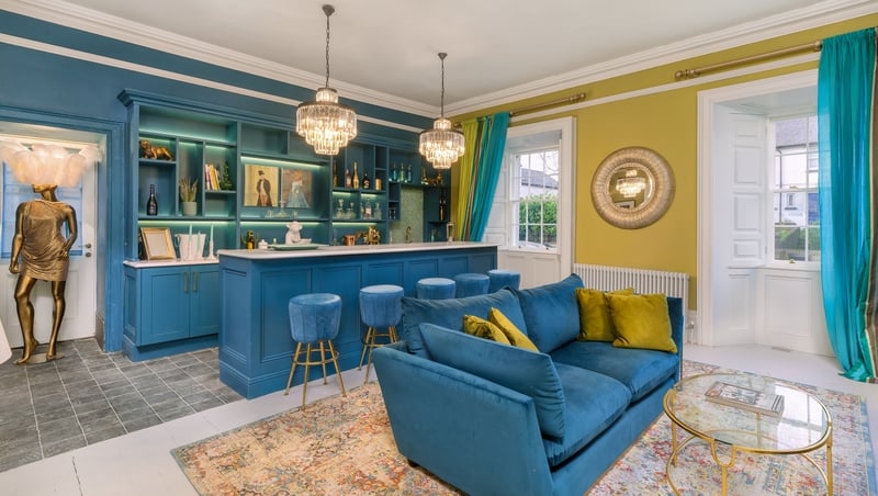 Pops of colour bring this 1700s century home into the 21st century.