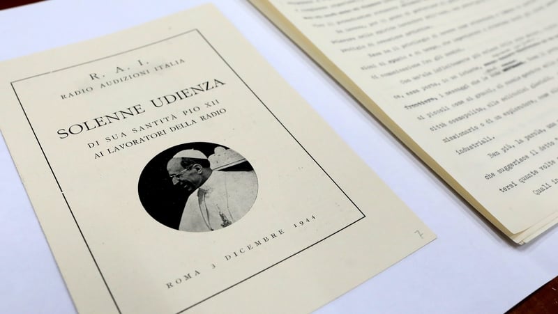 Documents on the pontificate of Pope Pius XII are seen at the Vatican Secret Archives