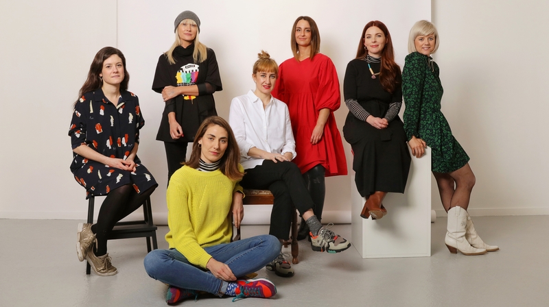 The participating artists in Assemble, at Alelier Maer