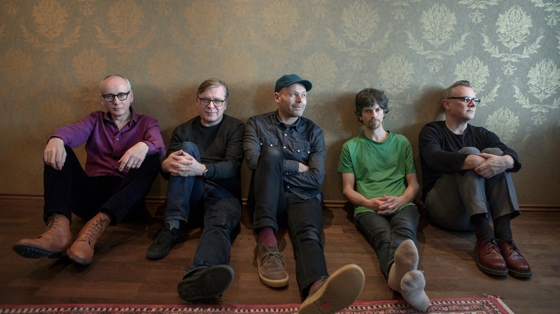 Teenage Fanclub: left to right: Raymond McGinley, Norman Blake, Dave McGowan, Euros Childs, Francis Macdonald. Photo credit: Donald Milne