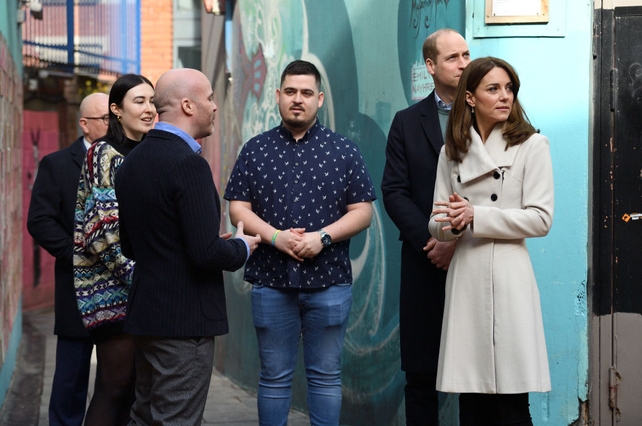Prince William and Kate Middleton arrive at youth mental health charity Jigsaw