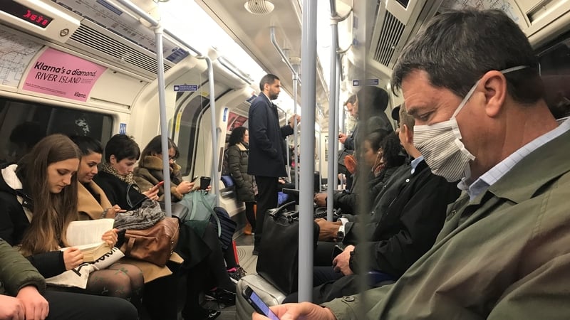 Underground carriages remain crowded in London