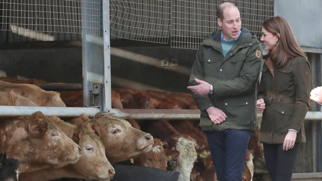 The Duke and Duchess during a visit to the Teagasc Animal & Grassland Research Centre in Co Meath