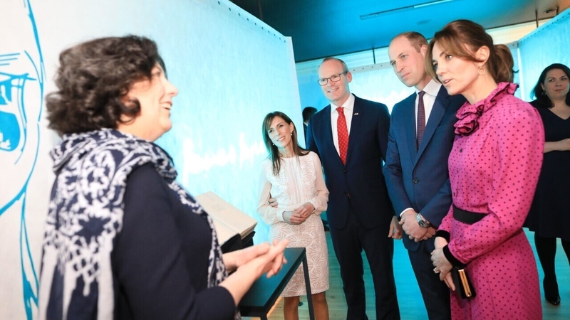 A first edition copy of James Joyce's novel "Ulysses" was shown to the Duke and Duchess (Pic Julien Behal Photography)