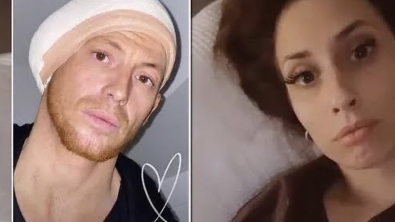 Joe Swash pictured left with Stacey Solomon Pic:courtesy of Instagram stories