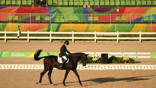 Helen Kearney on board Rock and Roll 2 at the 2016 Games