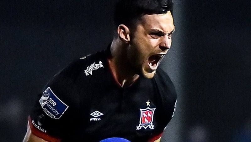 Patrick Hoban scored twice for Dundalk