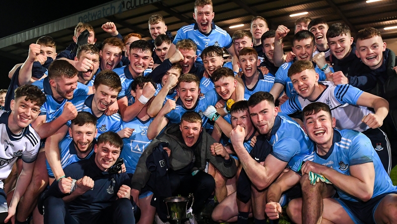 Dublin players celebrate their latest provincial title