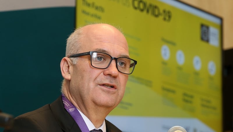 Dr Tony Holohan said 18 infections is a low number, and that the risk of infection in Ireland is still low