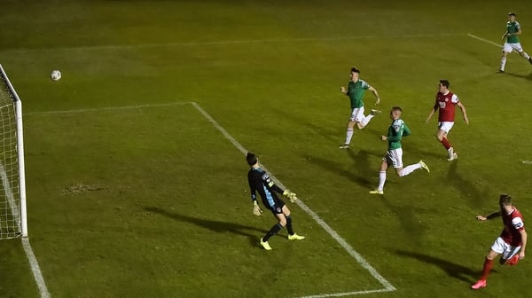 Billy King scores the game's only goal