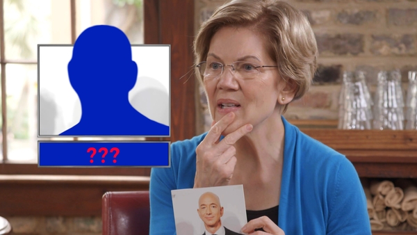 The Late Show: Elizabeth Warren plays guess the billionaire