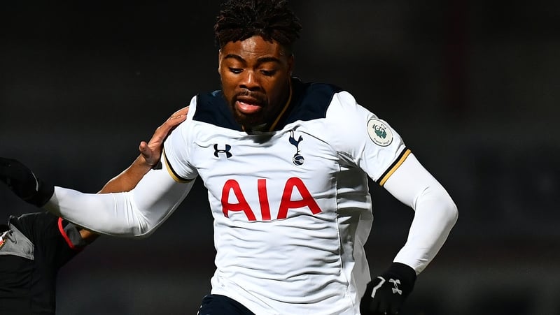 Nathan Oduwa in action for Spurs' reserves back in 2017