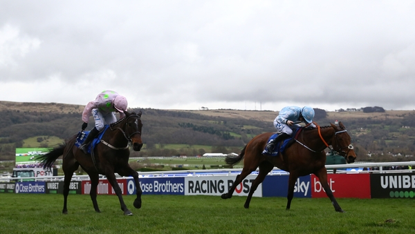 Honeysuckle got up the inside to win by half a length