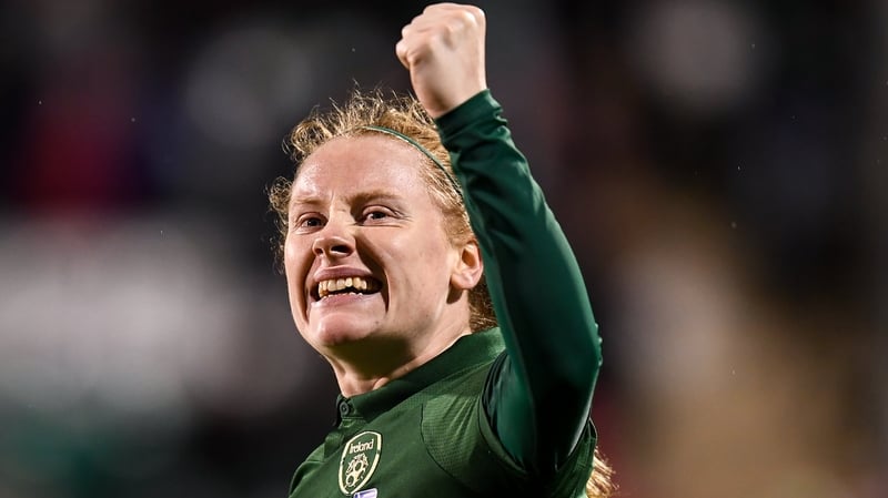 Amber Barrett is pushing for a starting spot against Montenegro