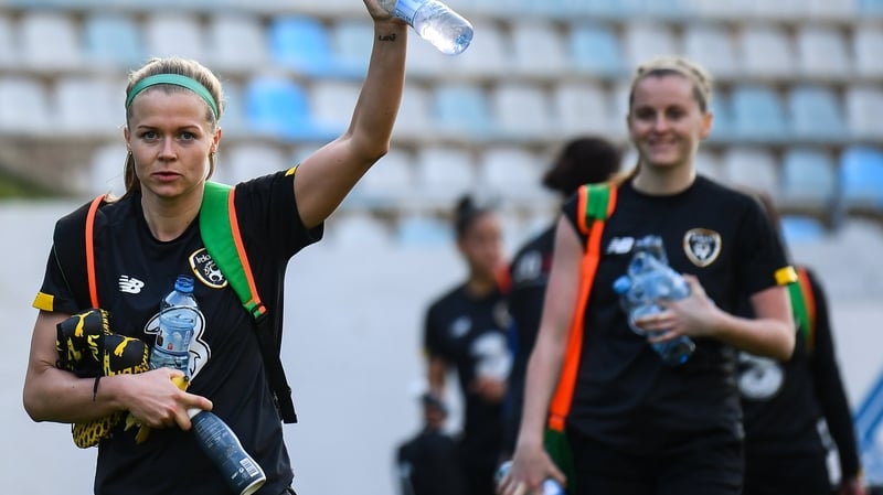 Ireland trained at the Stadion Pod Malim Brdom on Tuesday