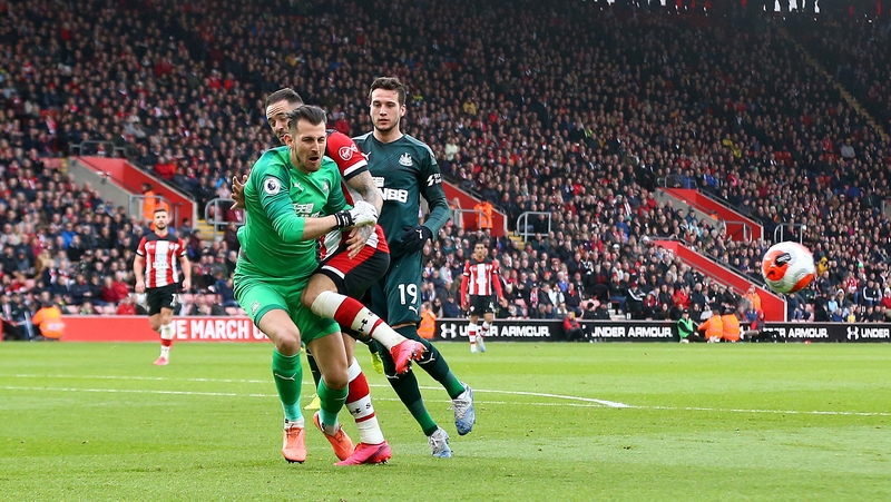 Dúbravka suffered the injury after a collision with Danny Ings