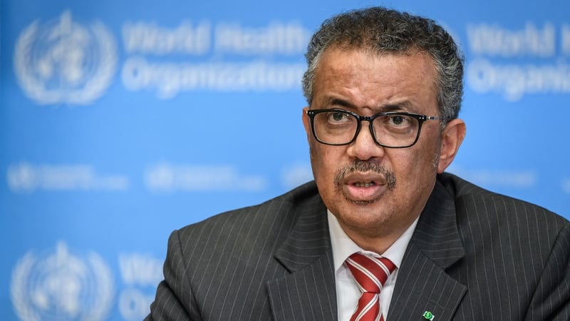 World Health Organization chief Tedros Adhanom Ghebreyesus