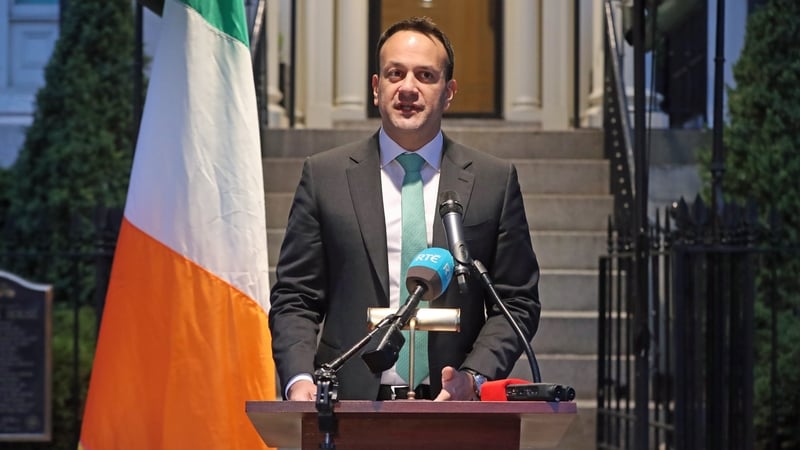 Leo Varadkar made the announcement in Washington today