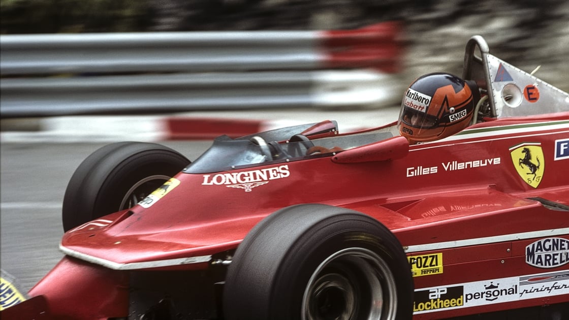 The late Gilles Villeneuve racing at Monaco in 1980