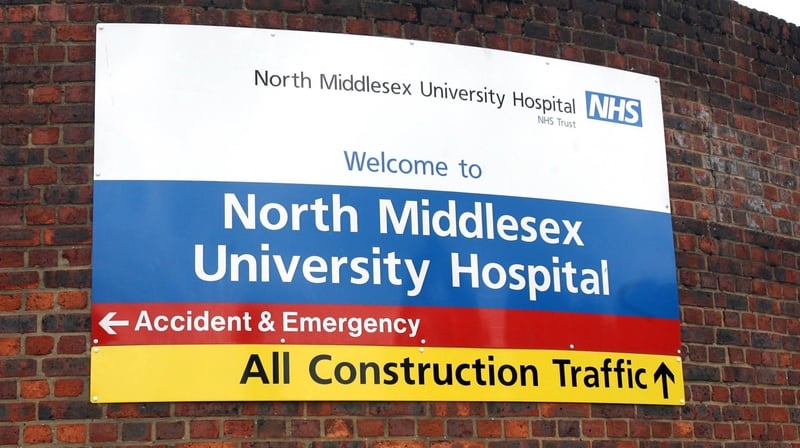 The mother was tested at North Middlesex Hospital but the result was not known until after the birth