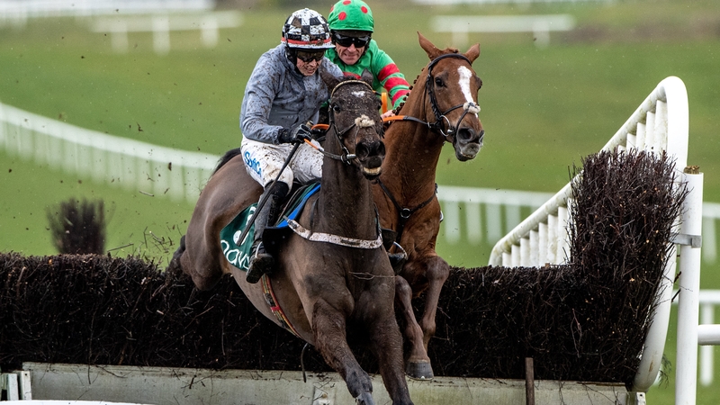 Castlegrace Paddy jumps the final fence from Ornua at Navan