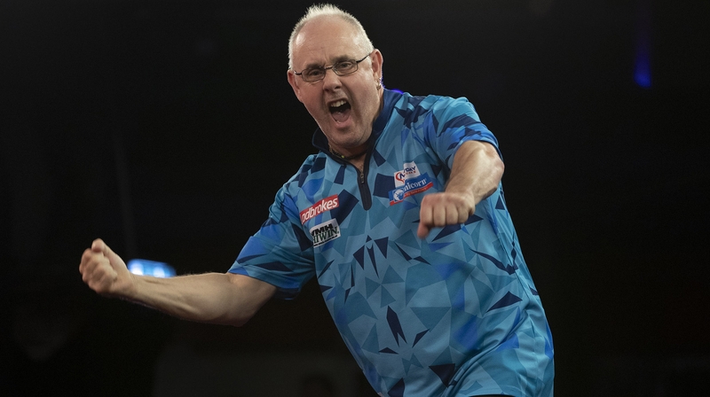 Ian White celebrates his success