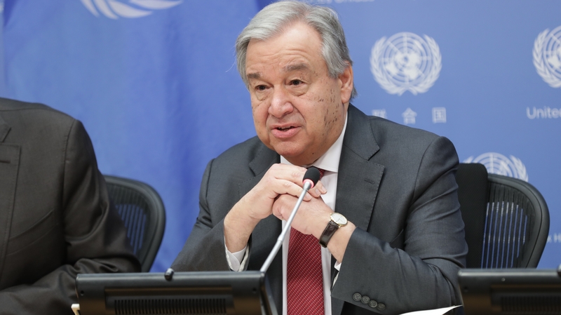 Antonio Guterres said a recession of 'record dimensions' was a near certainty