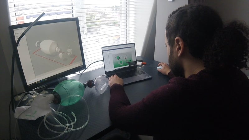 Colin Keogh from the Open Source Ventilator Ireland project