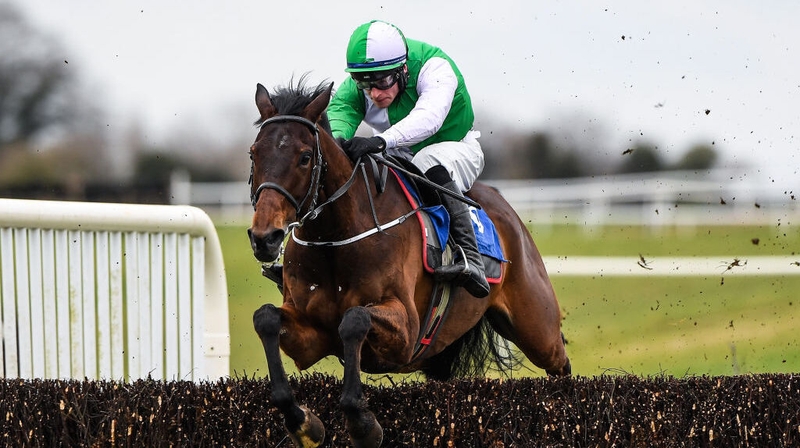 Trained by Emmet Mullins and ridden by his cousin David, Zero Ten had travelled supremely well throughout in the Grade Three