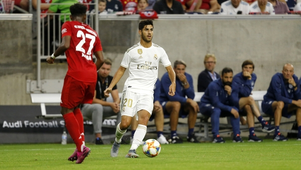 Marco Asensio was crowned La Liga's FIFA champion for Real Madrid
