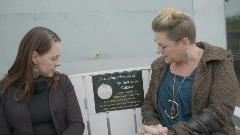 Claire and Eimear Crehan at Kilcock Mens Shed