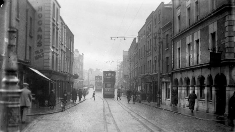 Wexford Street in Dublin in the late 1940s: "at a time when other European countries had seen a mortality decline after the Second World War, Ireland was still in the grip of a tuberculosis epidemic". Photo: Independent News And Media/Getty Images)