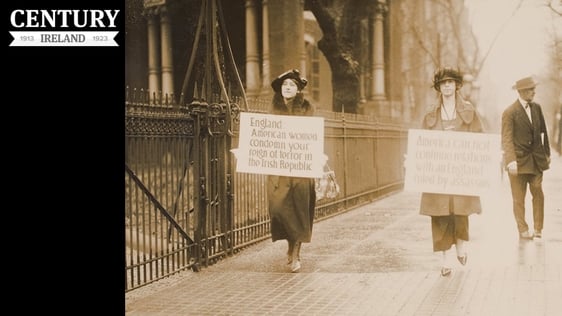 Century Ireland Issue 175 - Women-holding-signs-in-Washington-April-1920