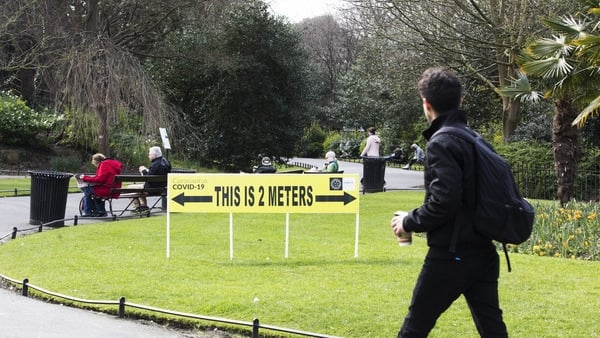 Keep your distance - people should not gather in groups of more than four