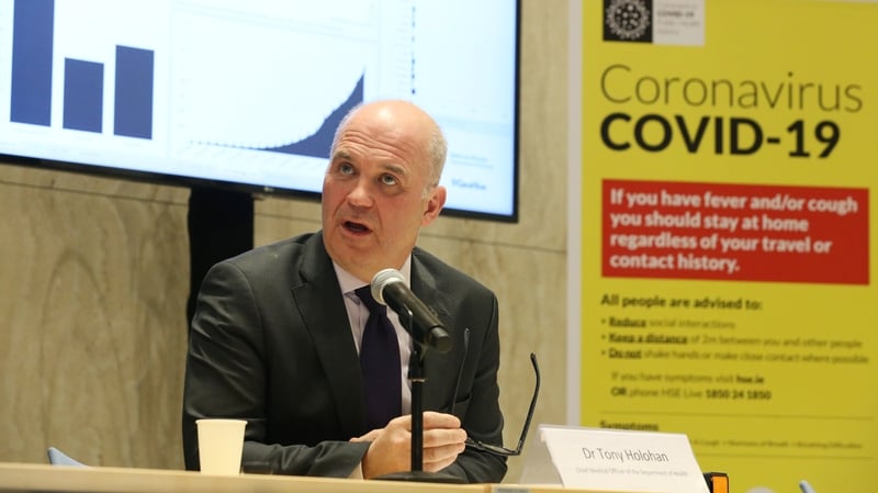 Dr Tony Holohan said that Dublin had the highest number of cases