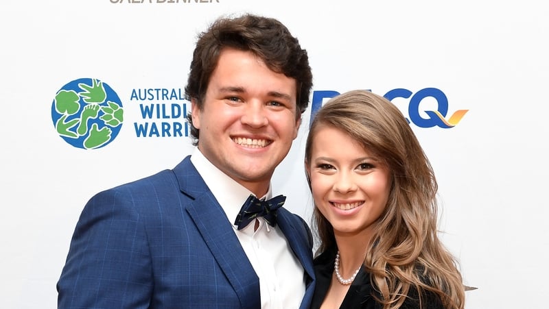 Bindi Irwin and her now husband Chandler Powell
