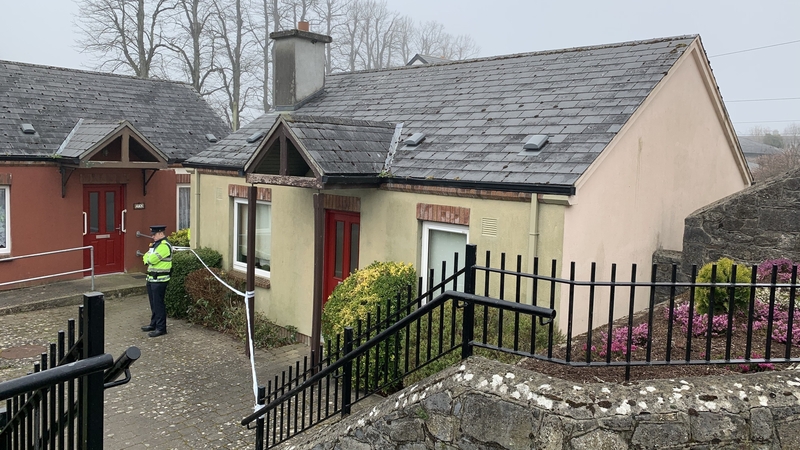 The elderly woman's body was removed from the scene this afternoon