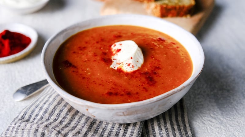 Spiced Lentil & Carrot Soup