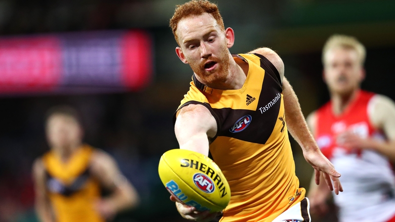 Conor Glass in action for Hawthorn