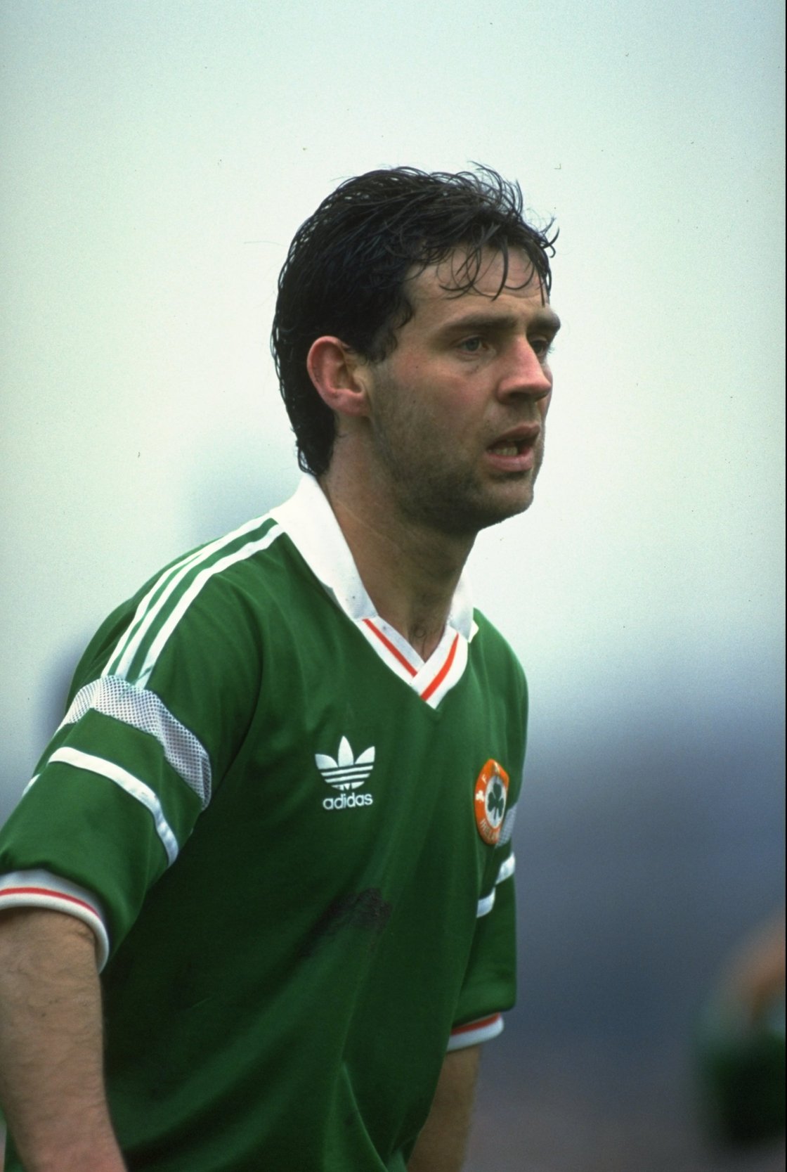 Jim Beglin in 1990 during a B international against England